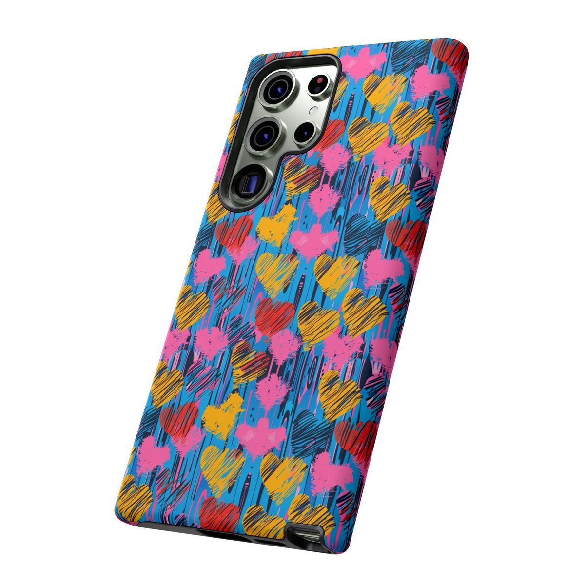 Heart Pattern Phone Case – Stylish & Loving Design for Your Device 262