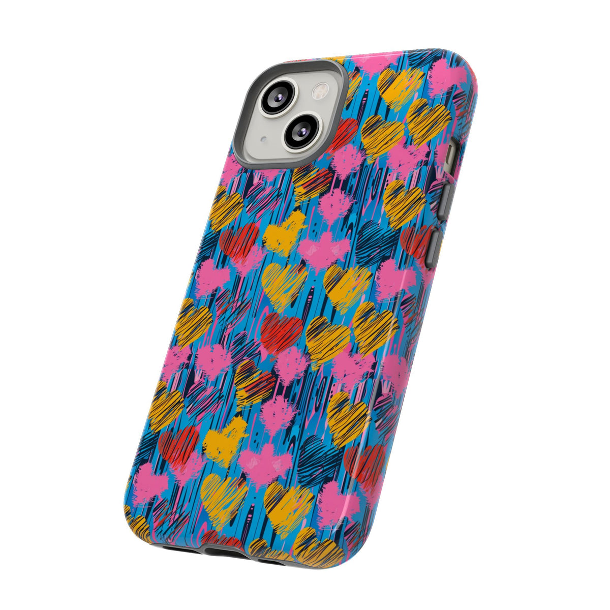 Heart Pattern Phone Case – Stylish & Loving Design for Your Device 262