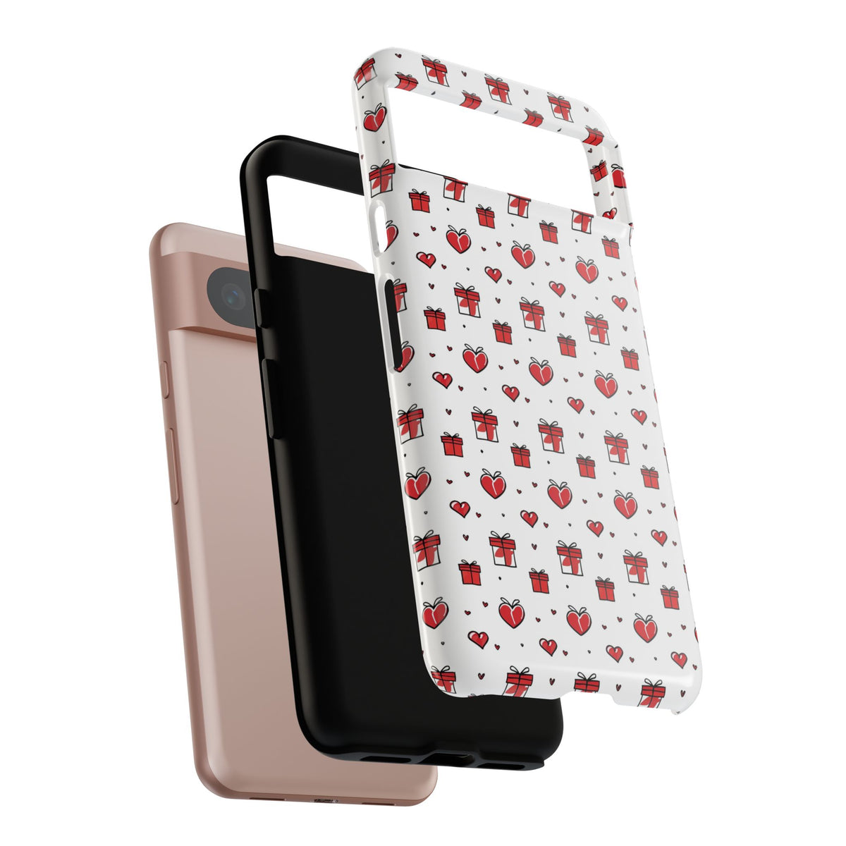 Heart Pattern Phone Case – Stylish & Loving Design for Your Device 234