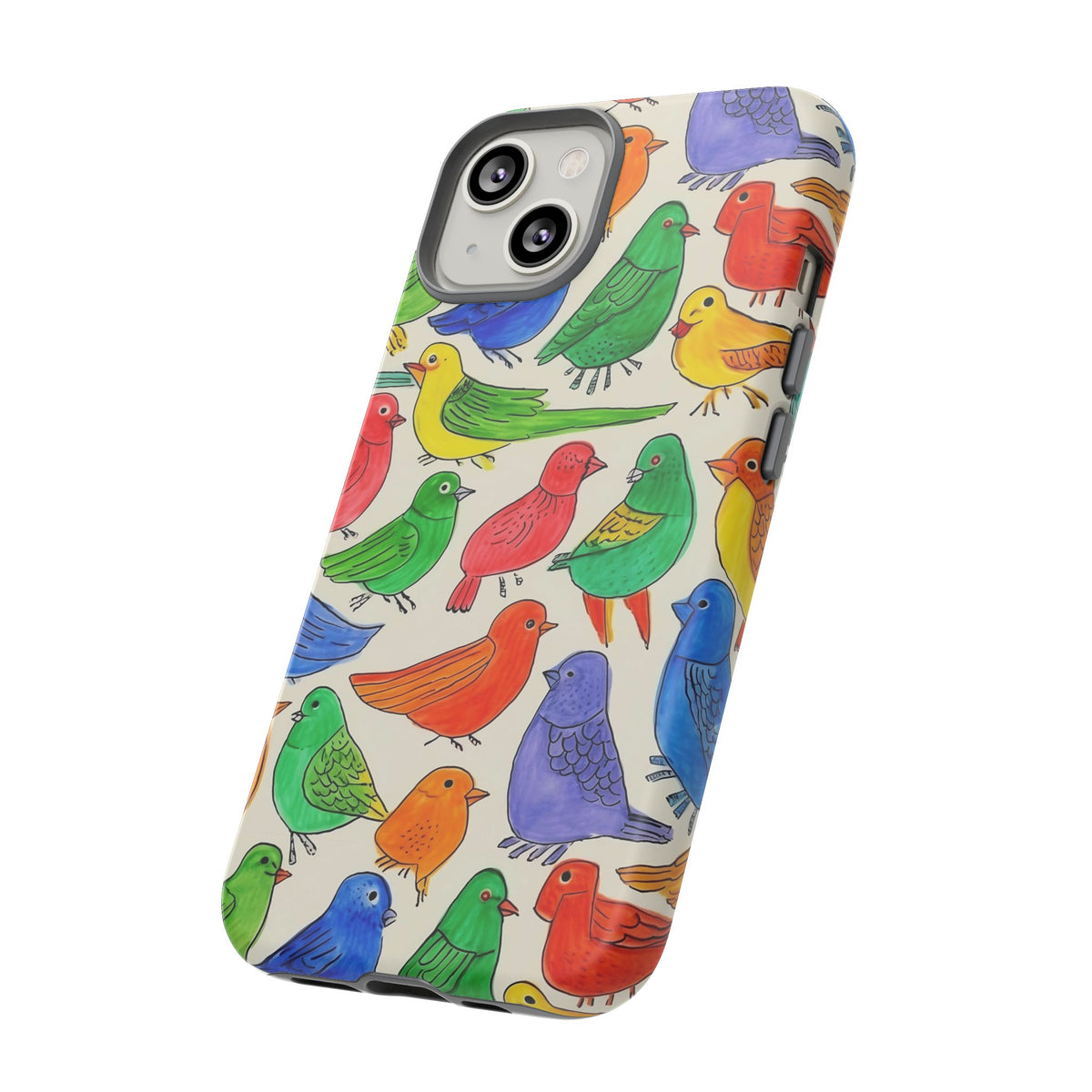 Birds Seamless Pattern Phone Case – Elegant and Timeless Avian Design 2