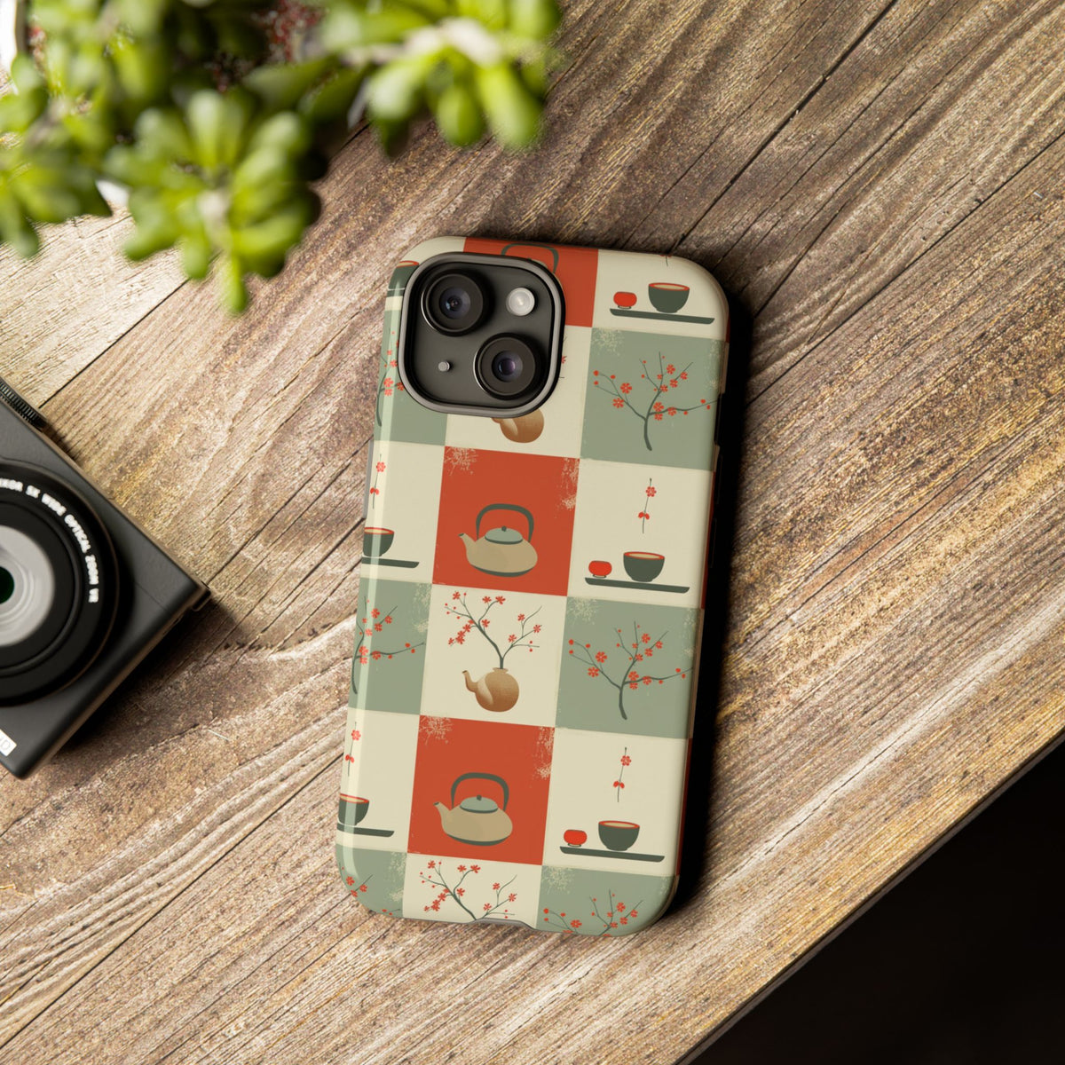 Japanese Pattern Phone Case – Elegant & Timeless Design for Your Phone 505