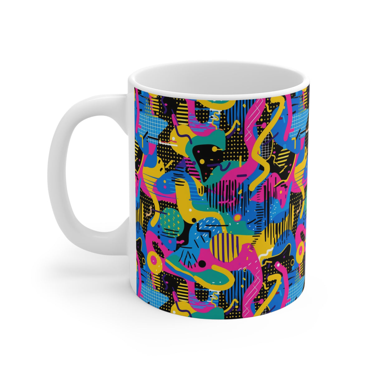 90s Retro Coffee Mug - Full Wrap Design 603