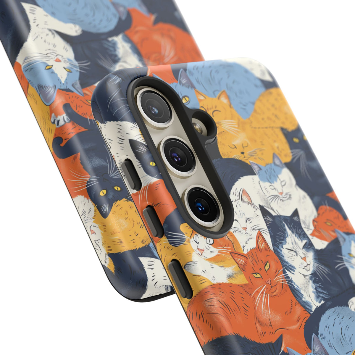 Seamless Cat Pattern Design Phone Case – Playful and Stylish Cat-Themed Phone Cover