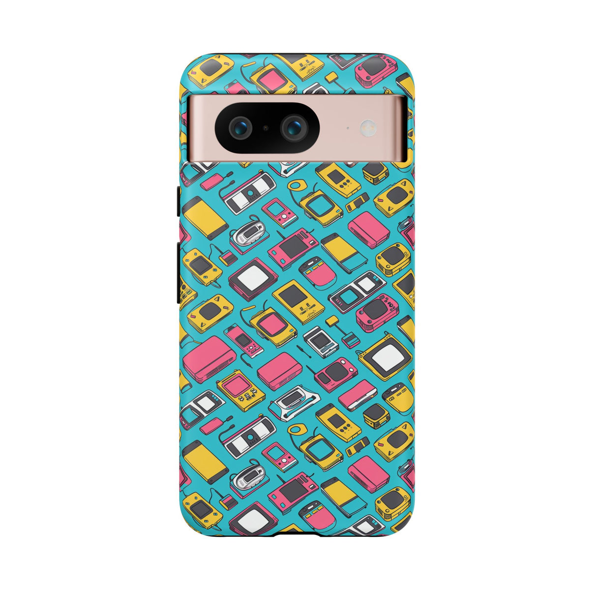 90s Themed Seamless Pattern Phone Case – Embrace Retro Style and Protection 237