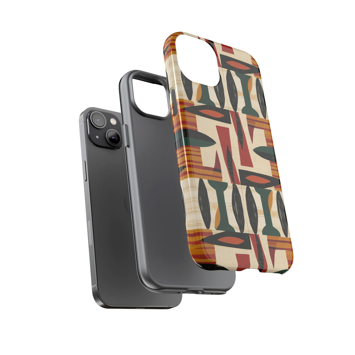 Stylish African Pattern Phone Case – Unique and Vibrant Protection 196