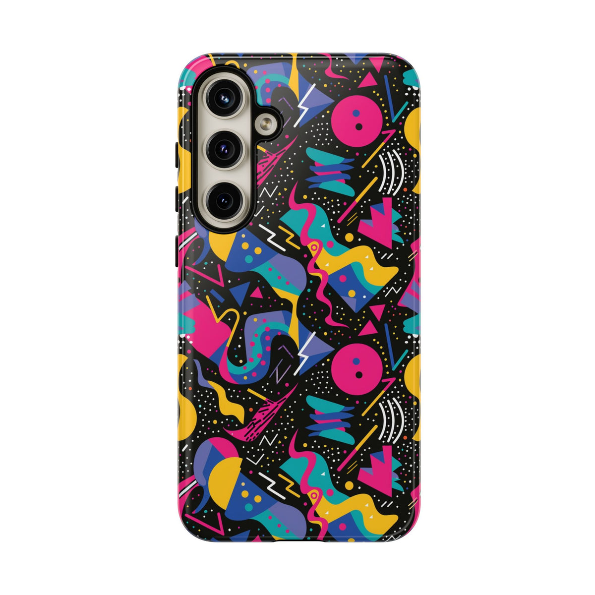 90s Themed Seamless Pattern Phone Case – Embrace Retro Style and Protection 302