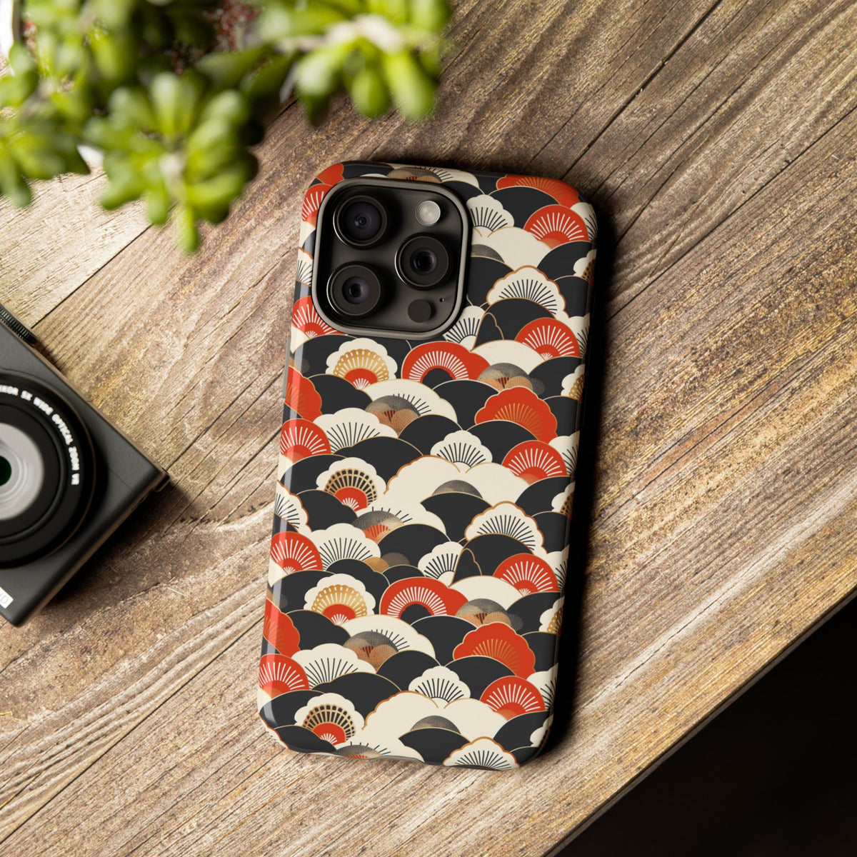 Japanese Pattern Phone Case – Elegant & Timeless Design for Your Phone 080