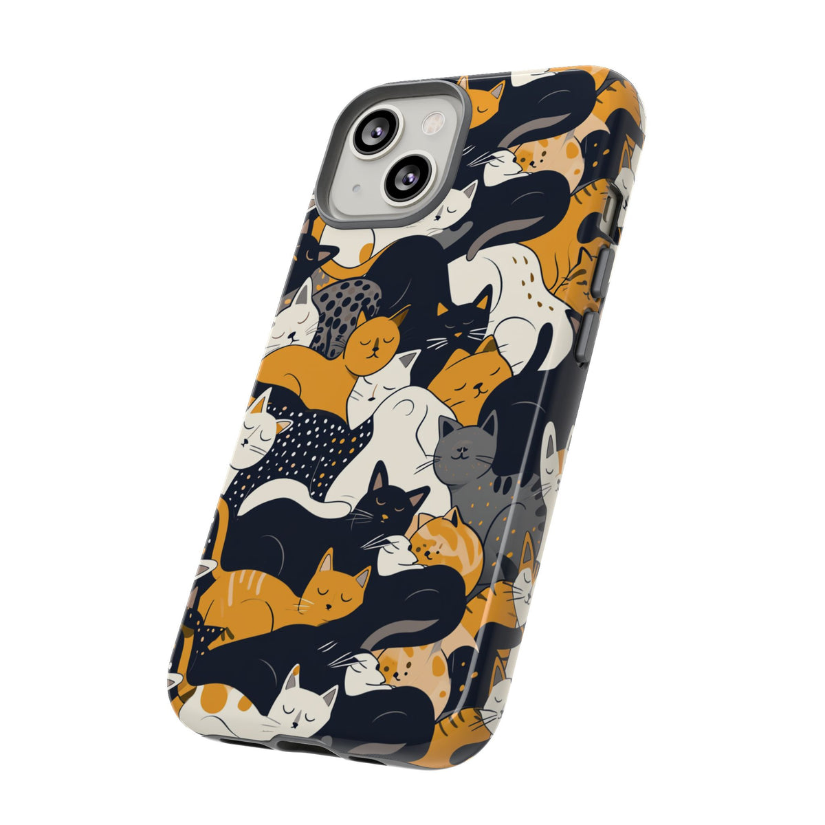 Seamless Cat Pattern Design Phone Case – Playful and Stylish Cat-Themed Phone Cover 2