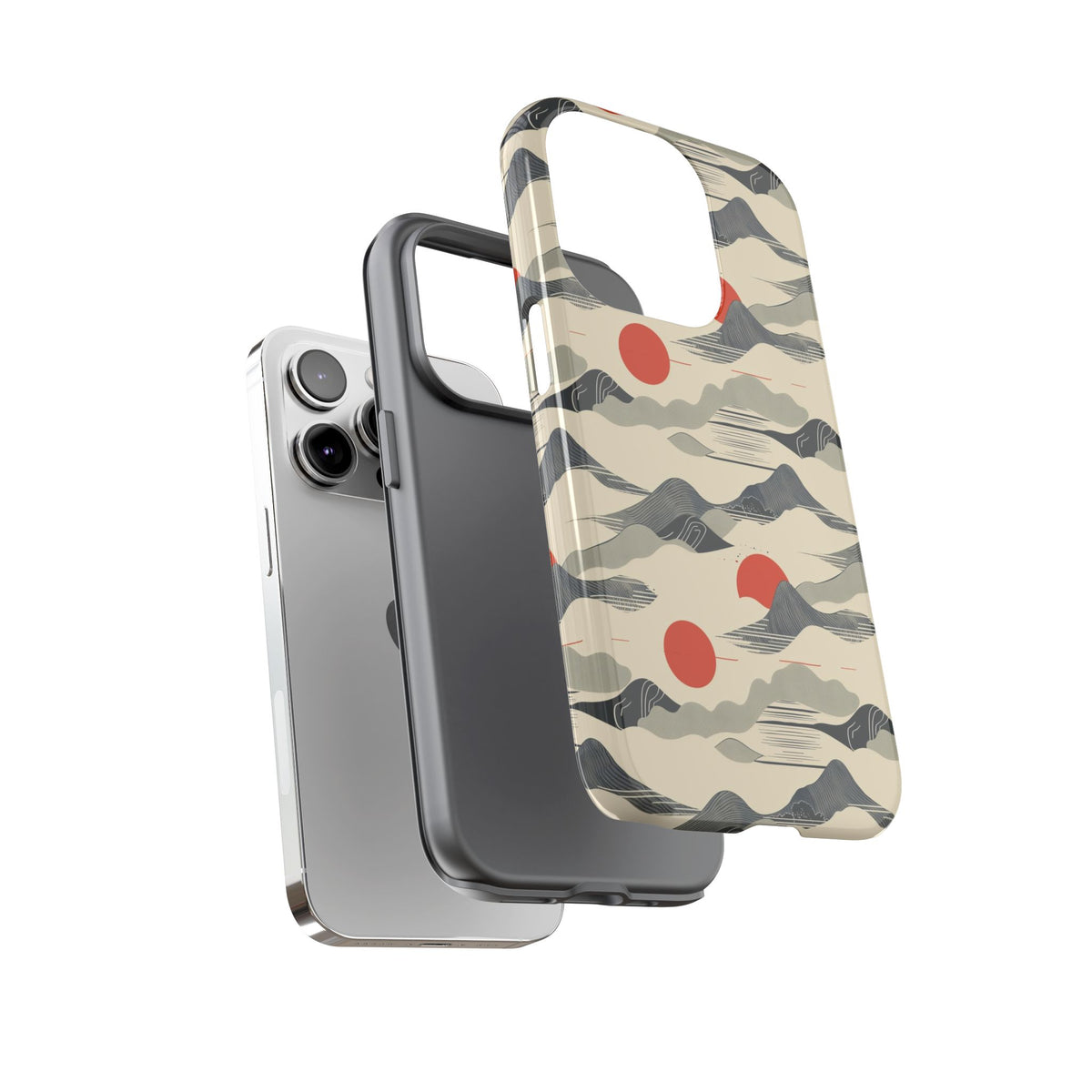 Japanese Pattern Phone Case – Elegant & Timeless Design for Your Phone 048