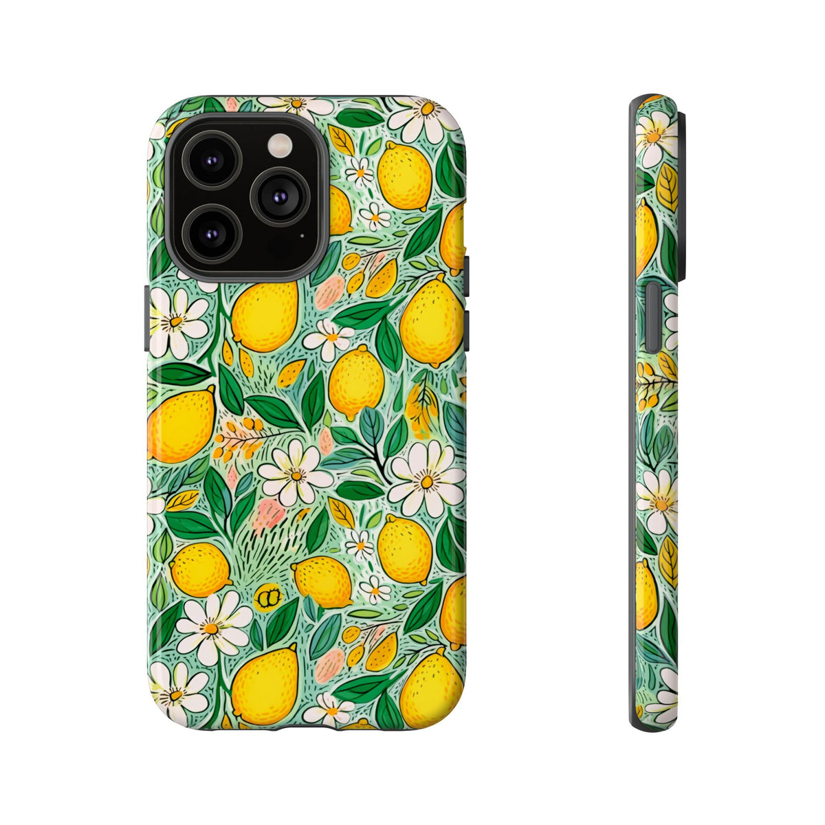 Cute Summer Lemons Phone Case – Refreshing Citrus Design for Your Phone 3