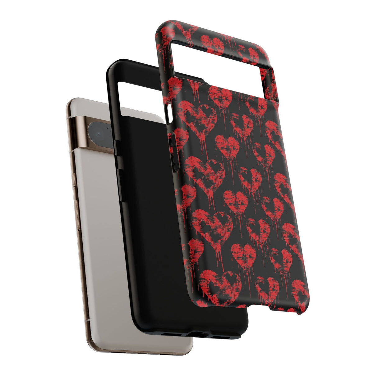 Heart Pattern Phone Case – Stylish & Loving Design for Your Device 367