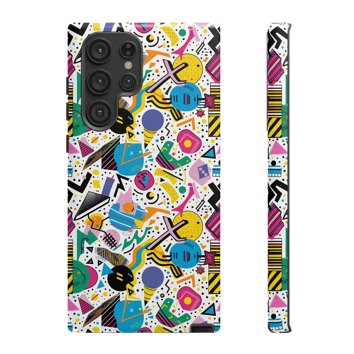 90s Themed Seamless Pattern Phone Case – Embrace Retro Style and Protection 225