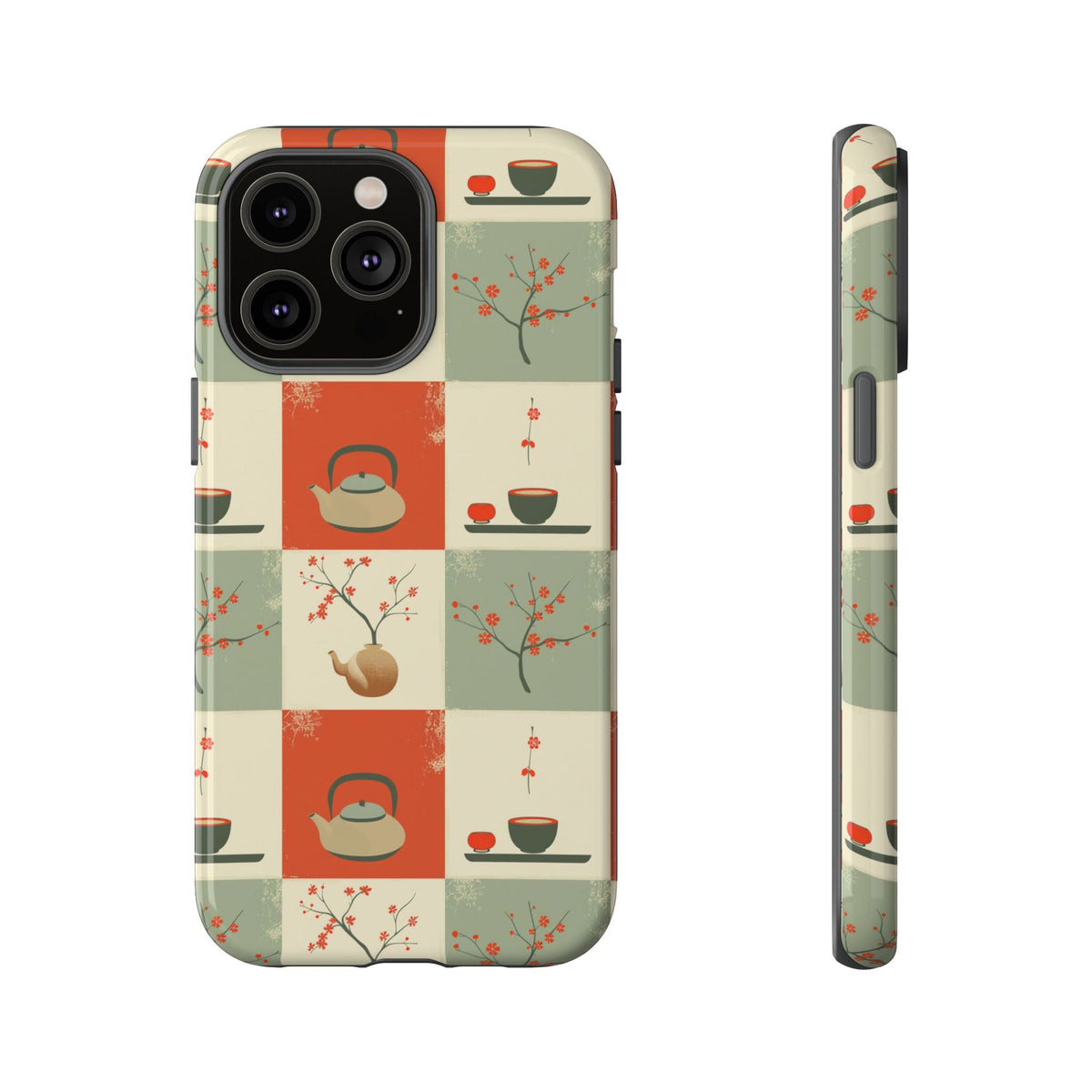 Japanese Pattern Phone Case – Elegant & Timeless Design for Your Phone 505