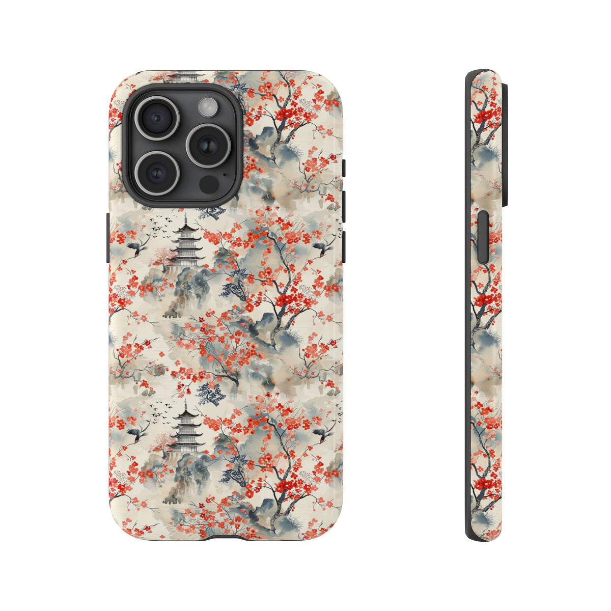 Japanese Style Pattern Phone Case - Elegant & Protective Cover