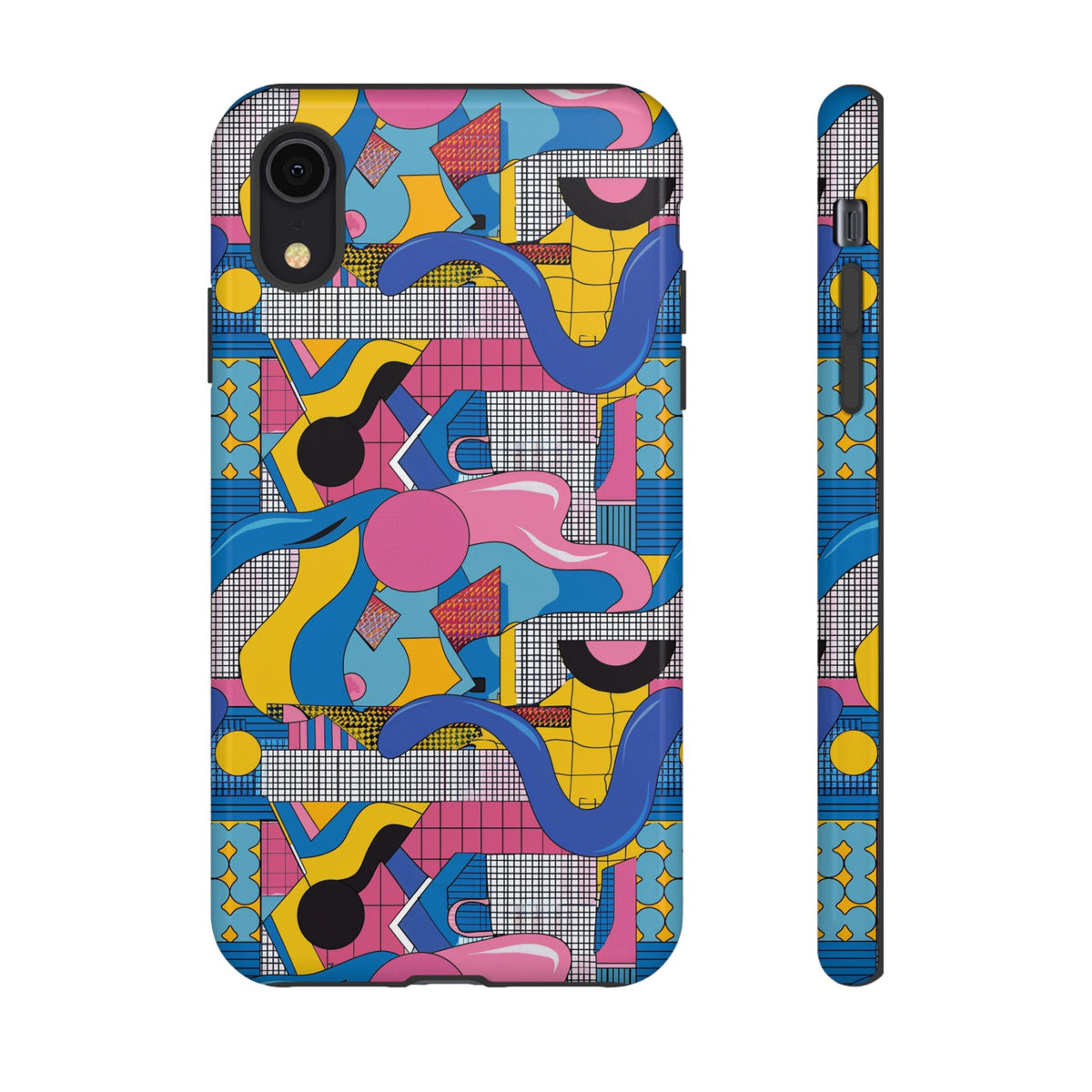 90s Themed Seamless Pattern Phone Case – Embrace Retro Style and Protection 224