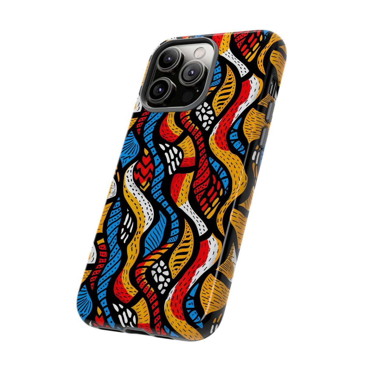 Stylish African Pattern Phone Case – Unique and Vibrant Protection 155