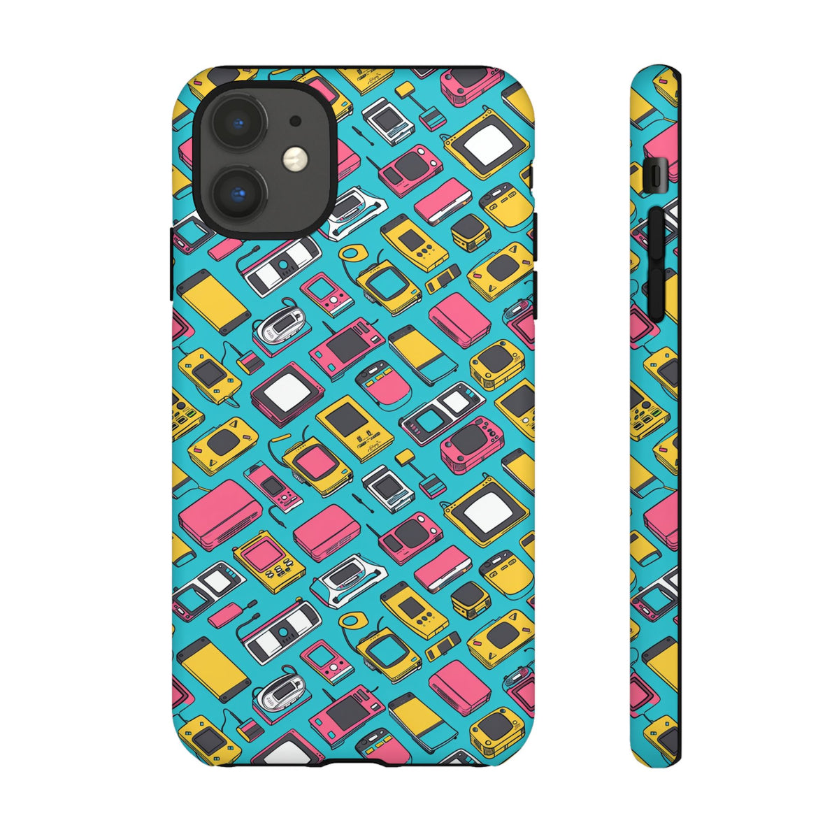 90s Themed Seamless Pattern Phone Case – Embrace Retro Style and Protection 237