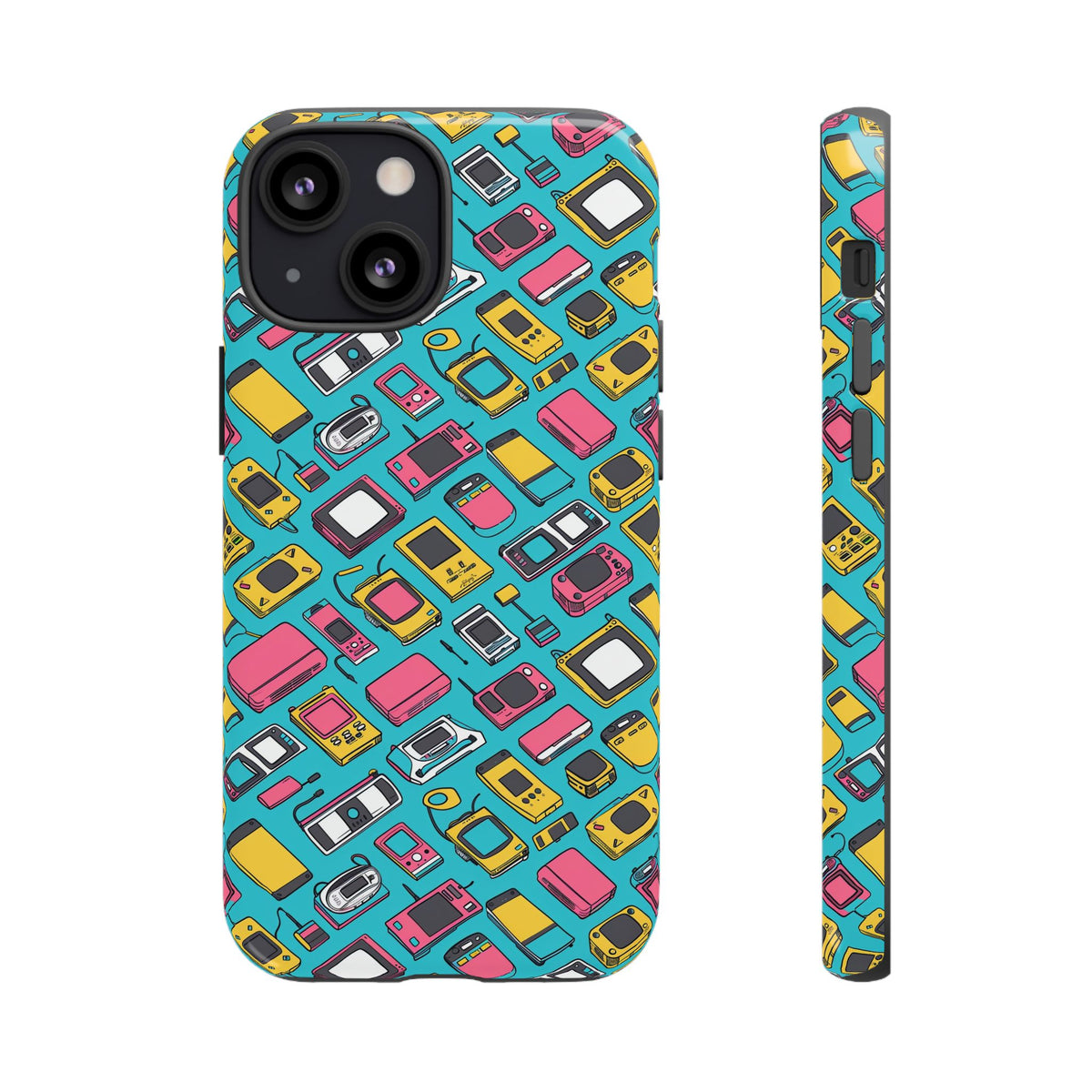 90s Themed Seamless Pattern Phone Case – Embrace Retro Style and Protection 237