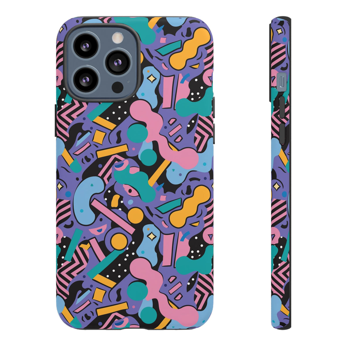 90s Themed Seamless Pattern Phone Case – Embrace Retro Style and Protection 234