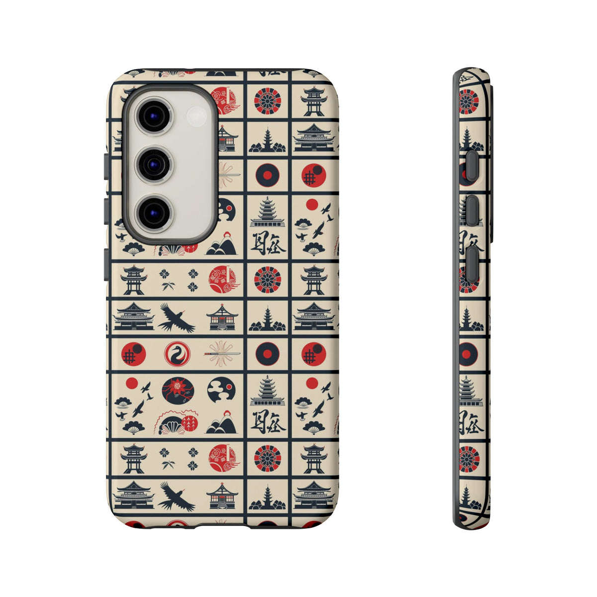 Japanese Pattern Phone Case – Elegant & Timeless Design for Your Phone 099