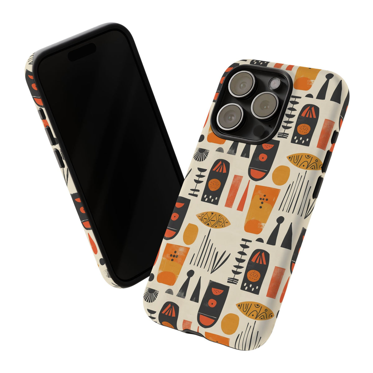 Stylish African Pattern Phone Case – Unique and Vibrant Protection 208