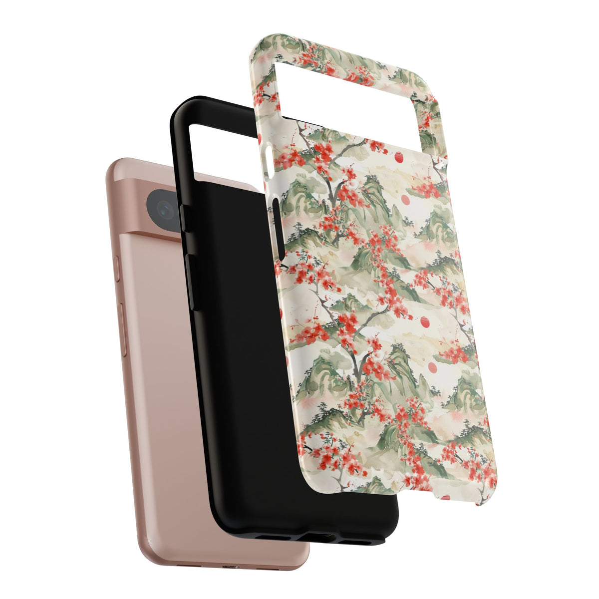 Japanese Pattern Phone Case – Elegant & Timeless Design for Your Phone 089