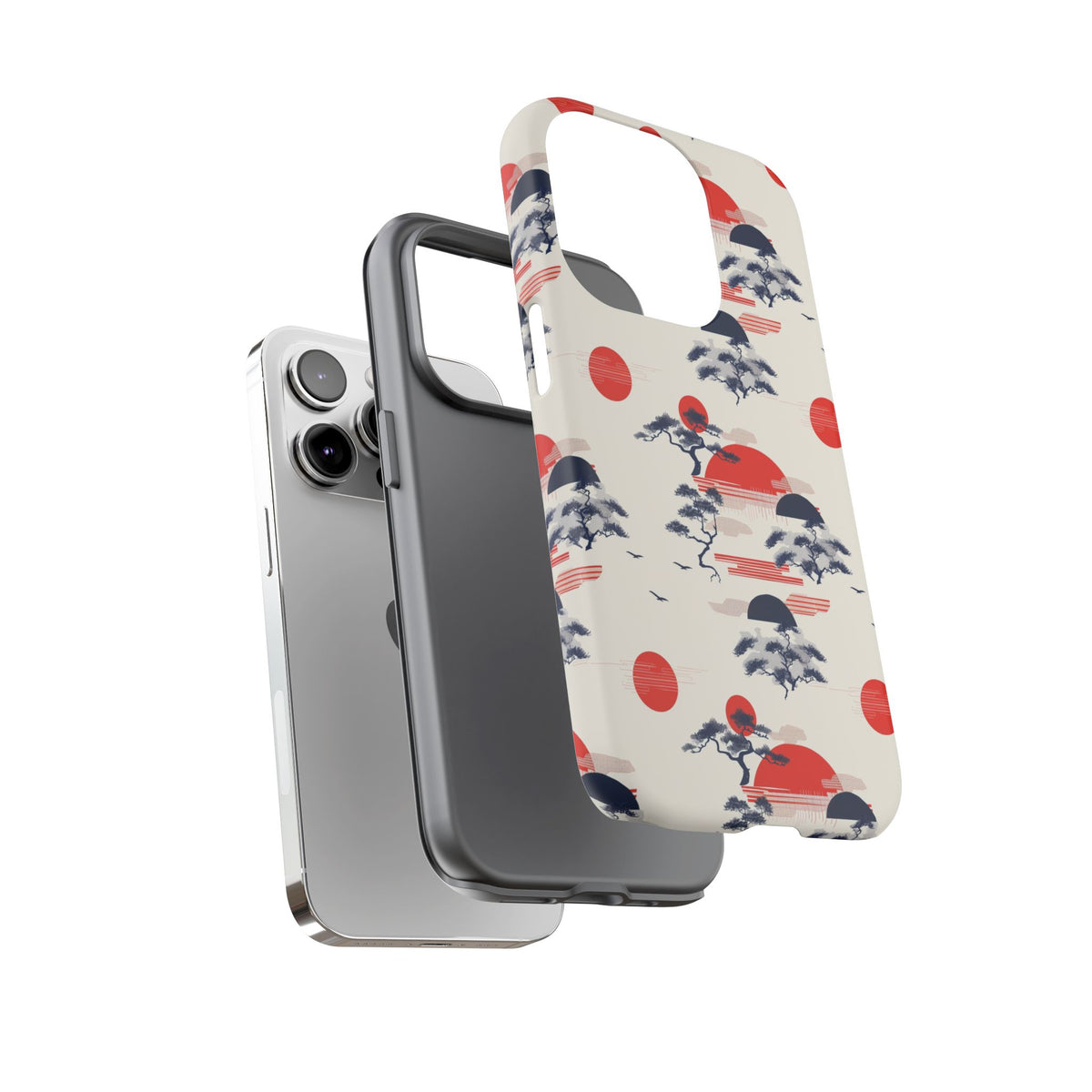 Japanese Pattern Phone Case – Elegant & Timeless Design for Your Phone 047