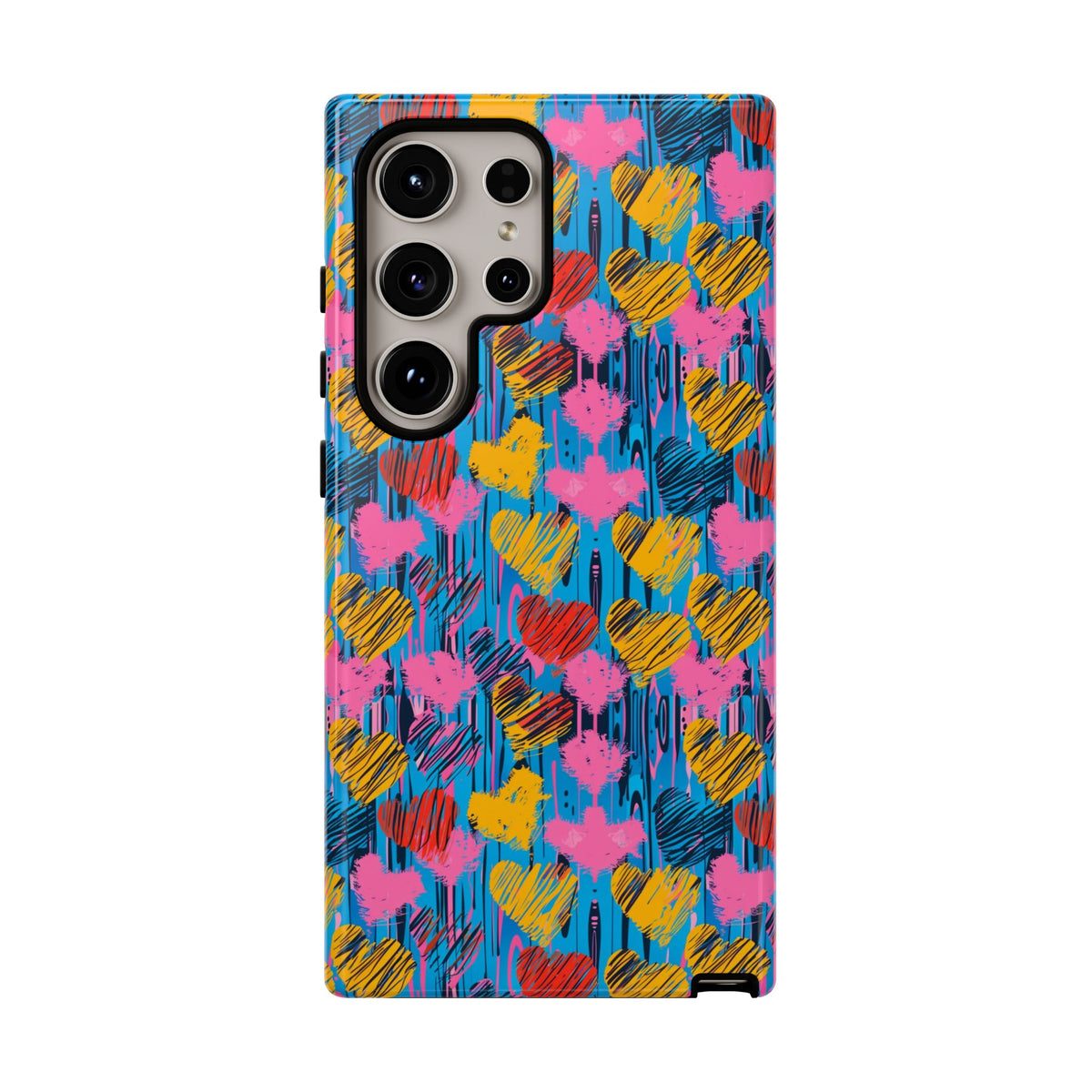 Heart Pattern Phone Case – Stylish & Loving Design for Your Device 262