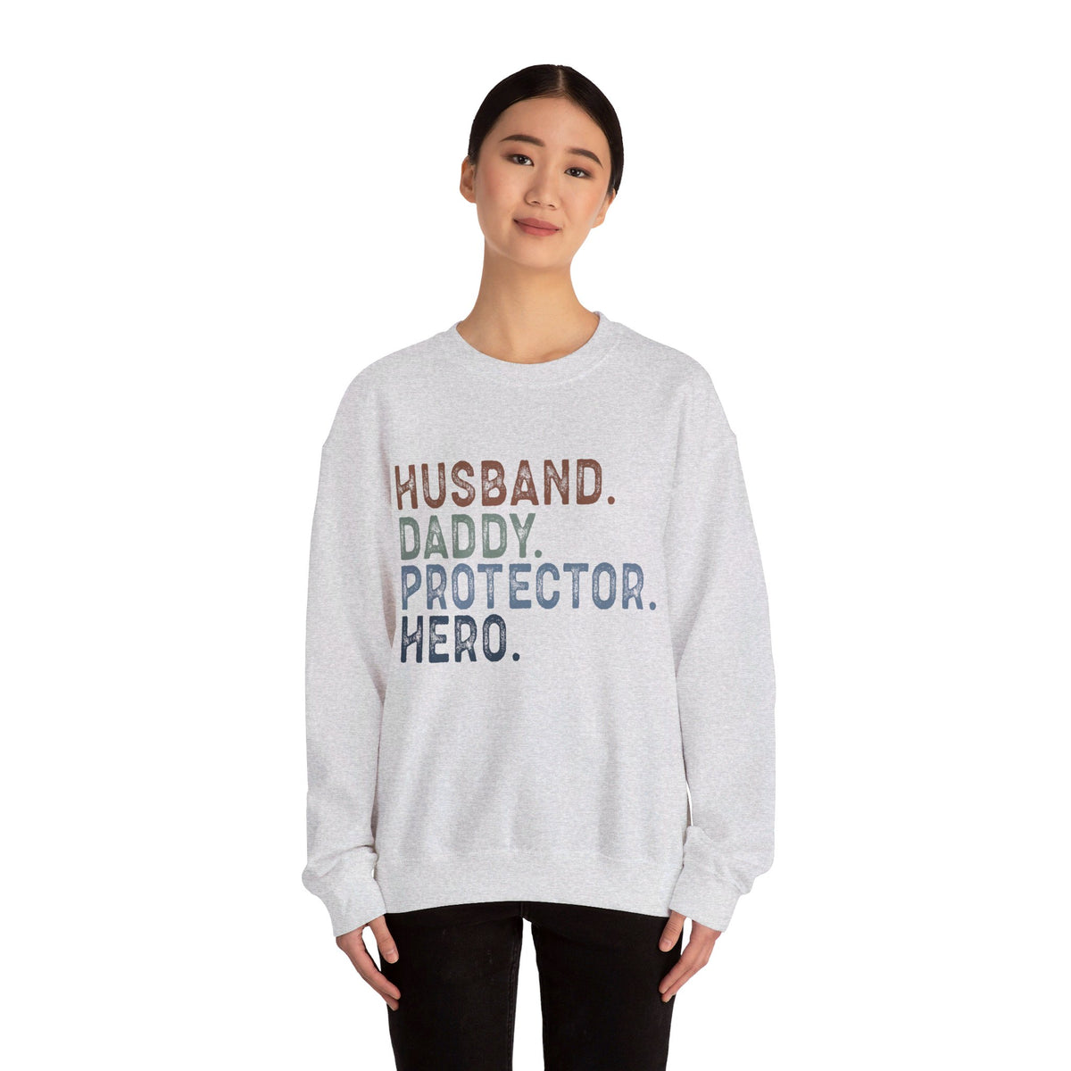 Husband Daddy Protector Unisex Crewneck Sweatshirt