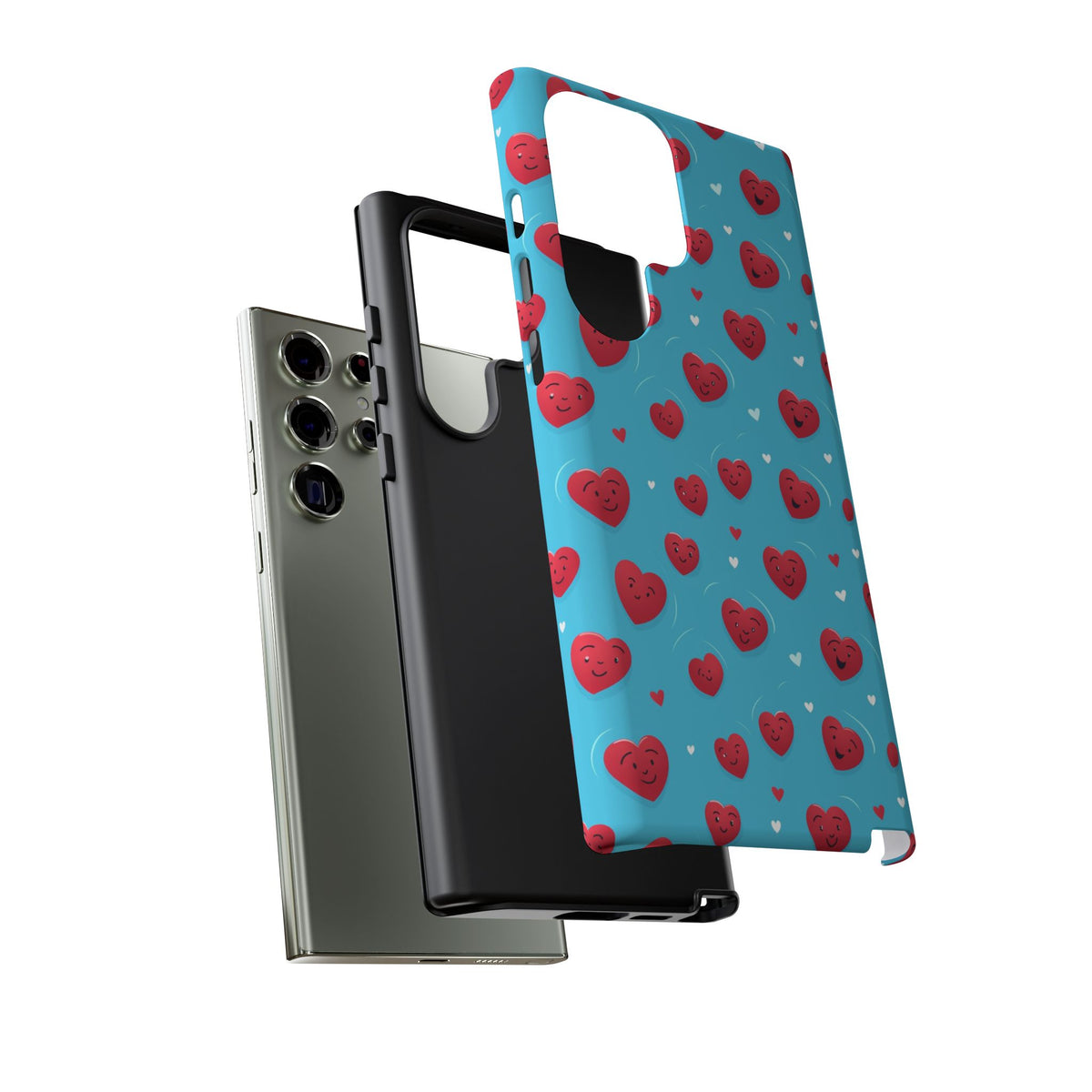 Heart Pattern Phone Case – Stylish & Loving Design for Your Device 811