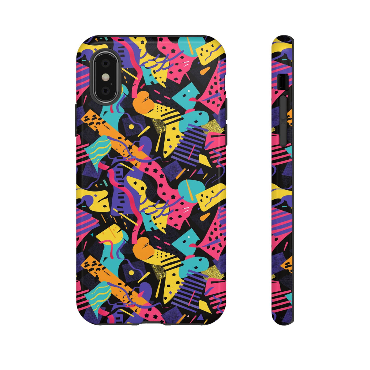 90s Themed Seamless Pattern Phone Case – Embrace Retro Style and Protection 230