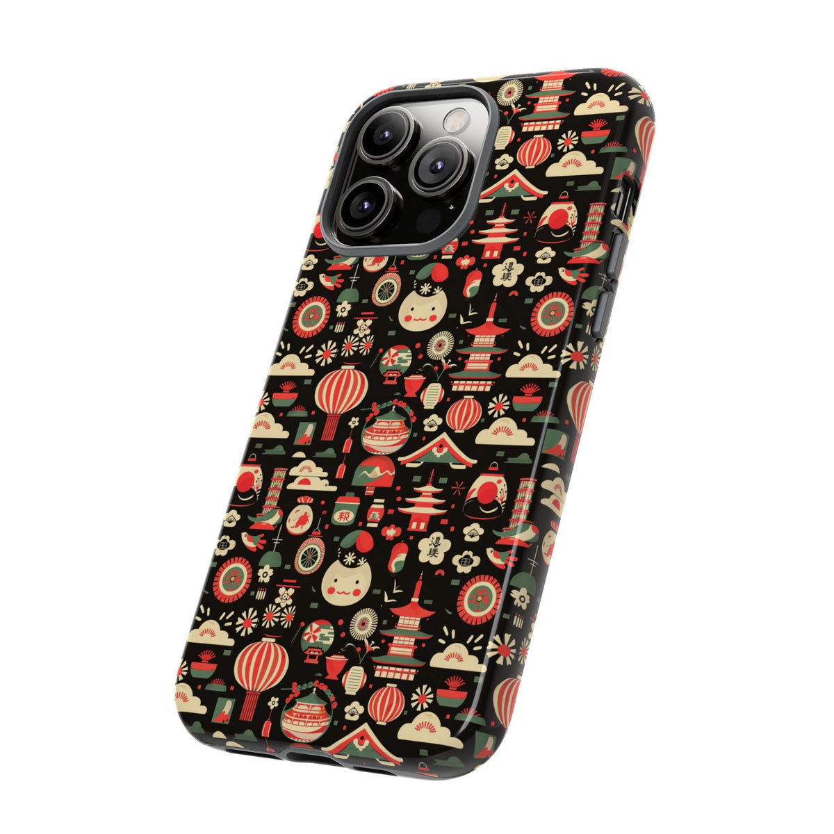 Japanese Pattern Phone Case – Elegant & Timeless Design for Your Phone 032