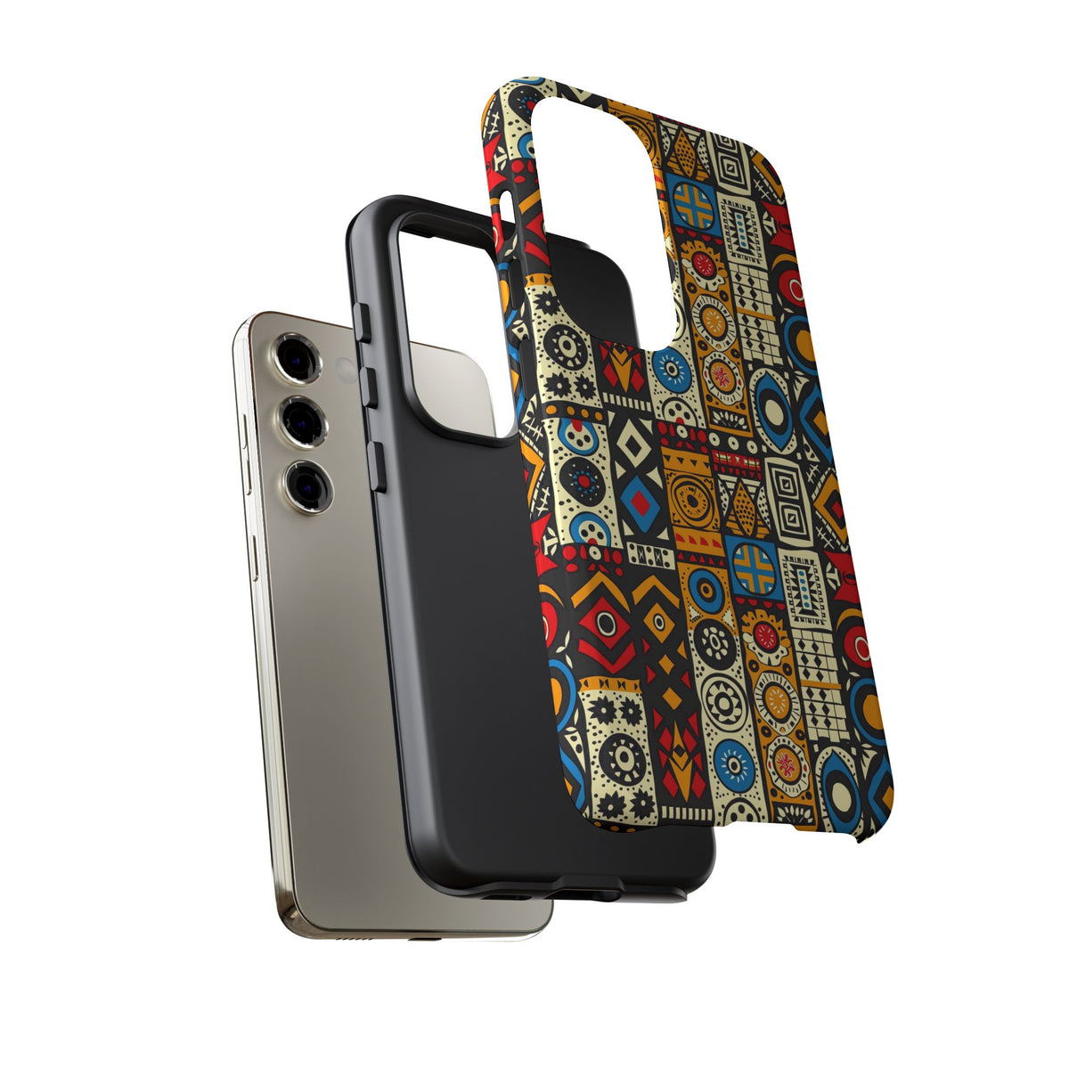 Stylish African Pattern Phone Case – Unique and Vibrant Protection 206