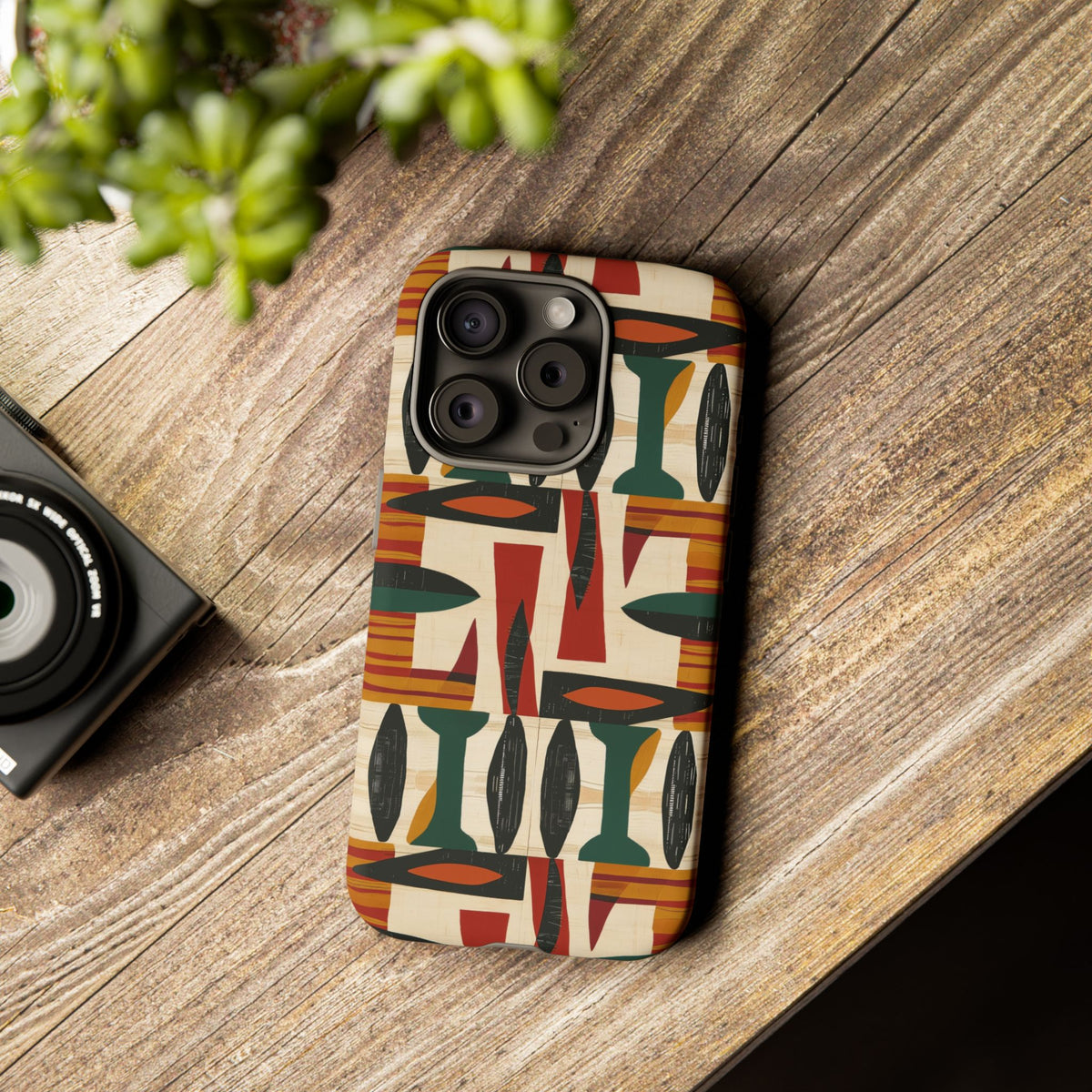 Stylish African Pattern Phone Case – Unique and Vibrant Protection 196