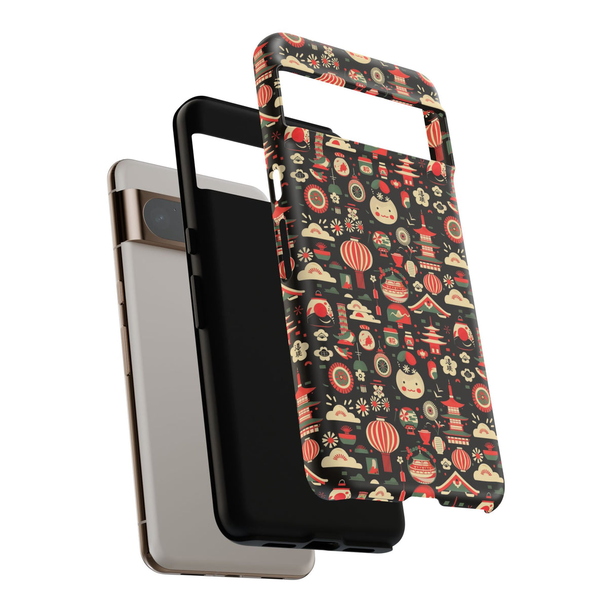 Japanese Pattern Phone Case – Elegant & Timeless Design for Your Phone 032