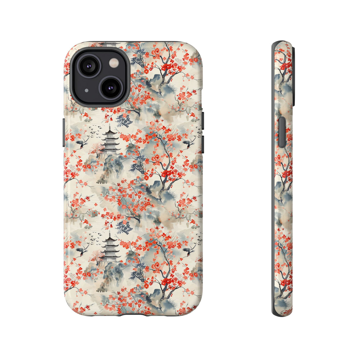 Japanese Style Pattern Phone Case - Elegant & Protective Cover