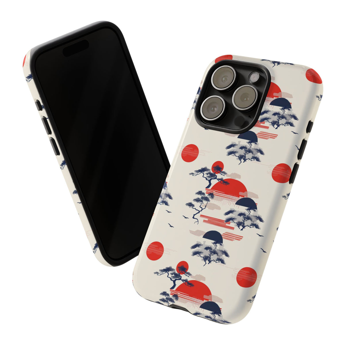 Japanese Pattern Phone Case – Elegant & Timeless Design for Your Phone 047