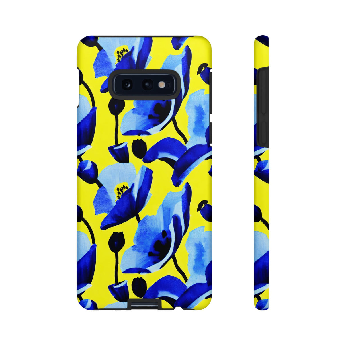 Vibrant Blue Floral Phone Case – A Perfect Fusion of Style and Protection