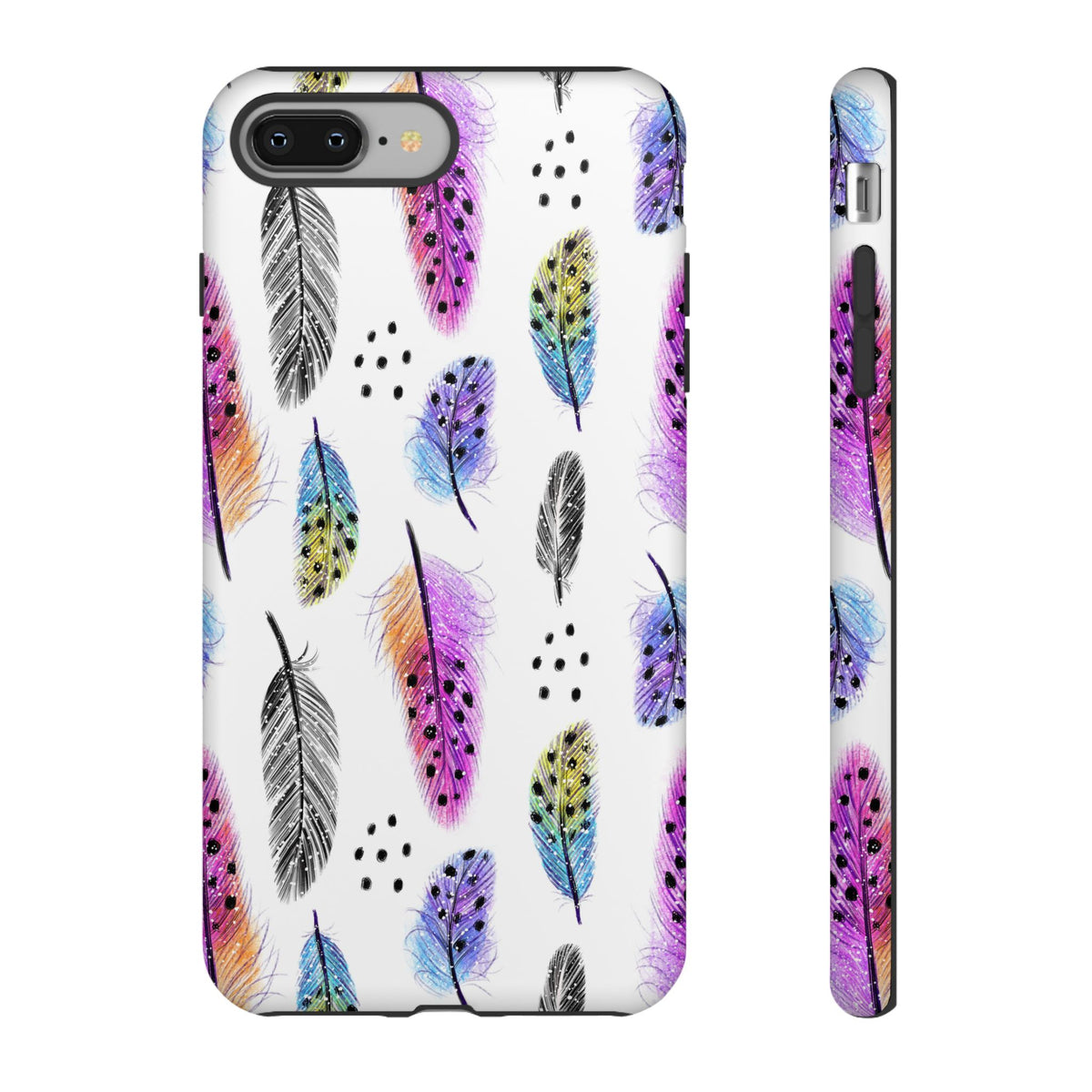 Feather Pattern Phone Case – Elegant & Durable Protection for Your Phone