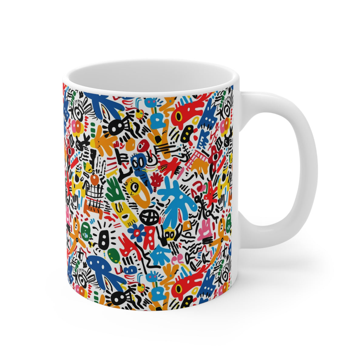 Artistic Doodle Coffee Mug - Sip with Imagination 218