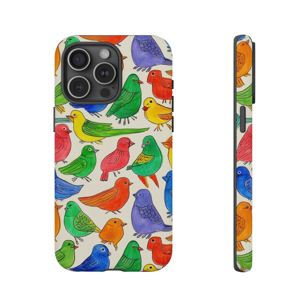 Birds Seamless Pattern Phone Case – Elegant and Timeless Avian Design 2