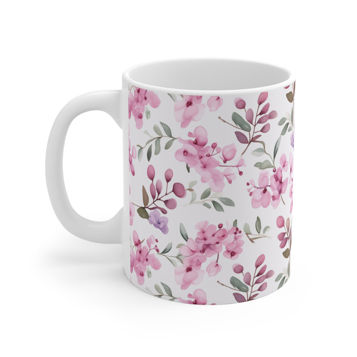 Various Watercolor Design All Over Coffee Mug – Unique Artistic Ceramic Coffee Cup 513