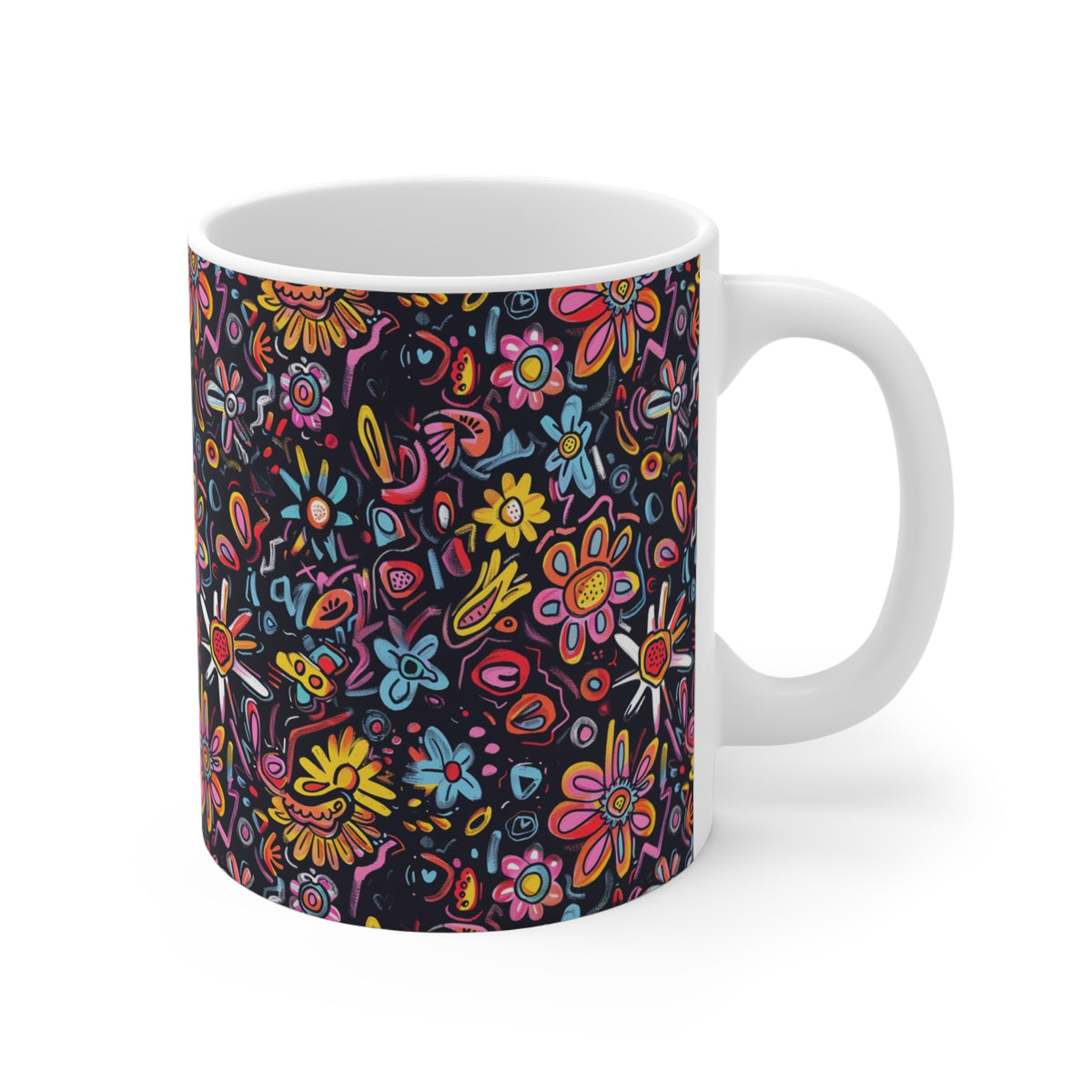 Artistic Doodle Coffee Mug - Sip with Imagination 208