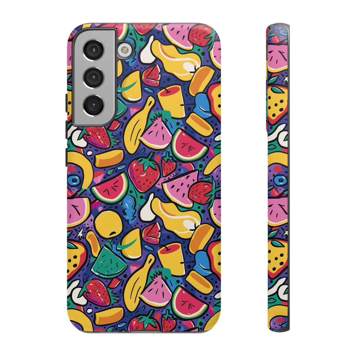 90s Themed Seamless Pattern Phone Case – Embrace Retro Style and Protection 316