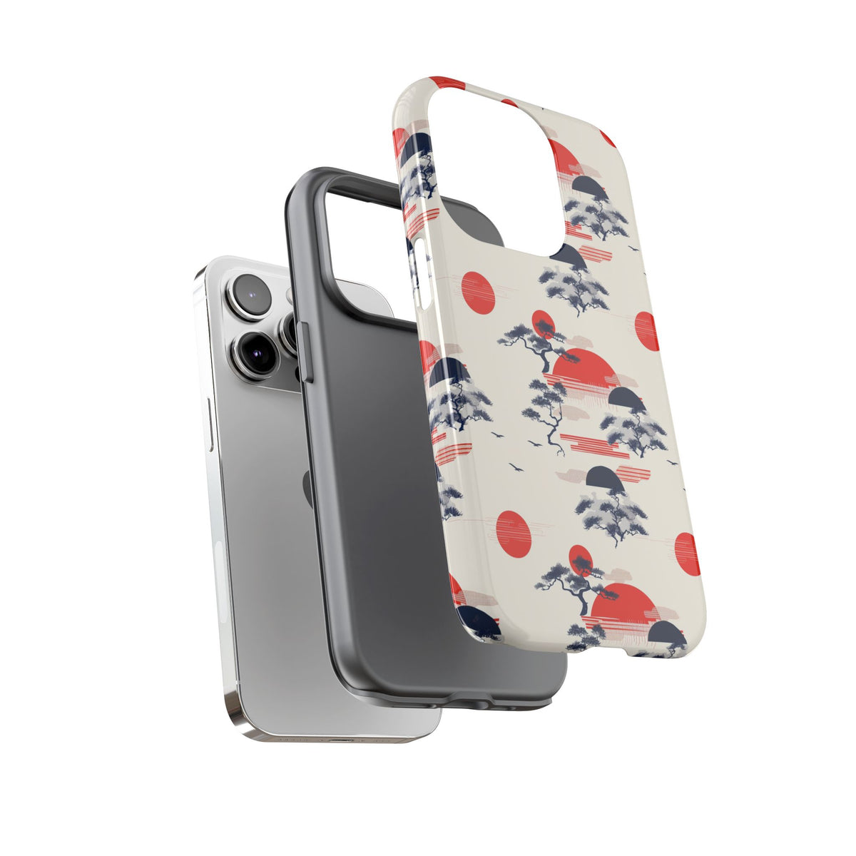 Japanese Pattern Phone Case – Elegant & Timeless Design for Your Phone 047