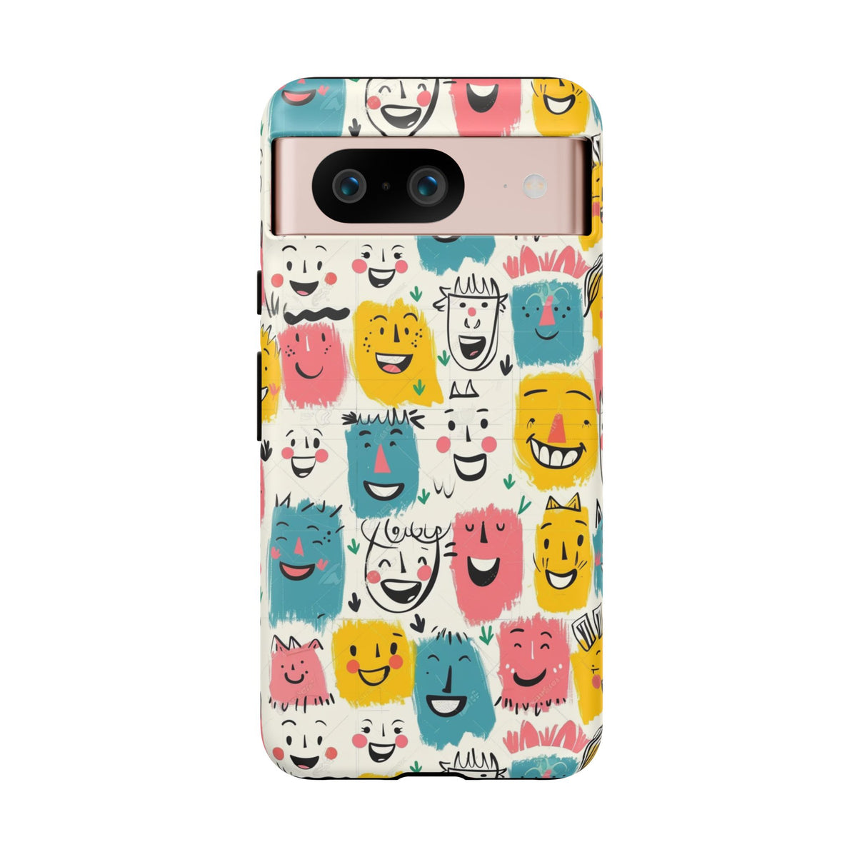 Happy Faces Phone Case – Joyful and Cheerful Design for a Bright Look