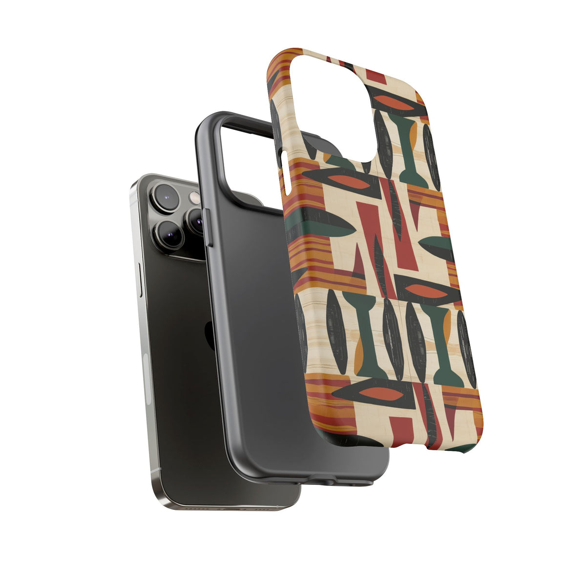 Stylish African Pattern Phone Case – Unique and Vibrant Protection 196