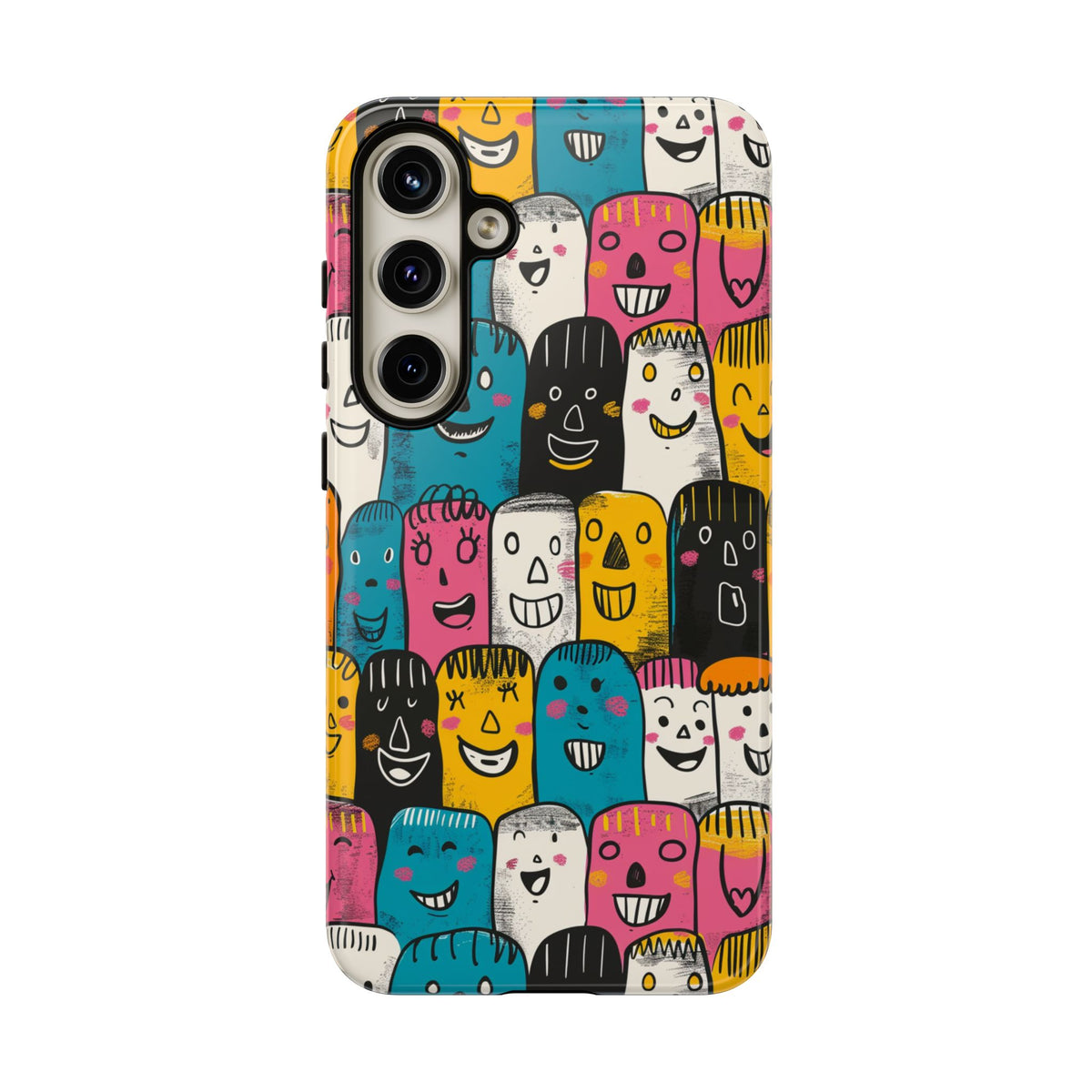 Happy Faces Phone Case – Joyful and Cheerful Design for a Bright Look 5