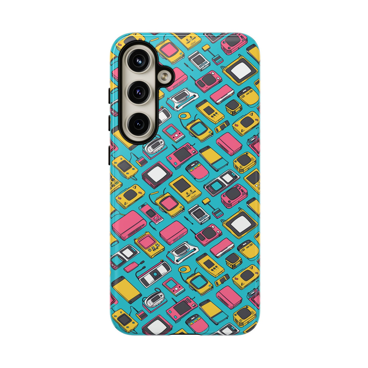 90s Themed Seamless Pattern Phone Case – Embrace Retro Style and Protection 237