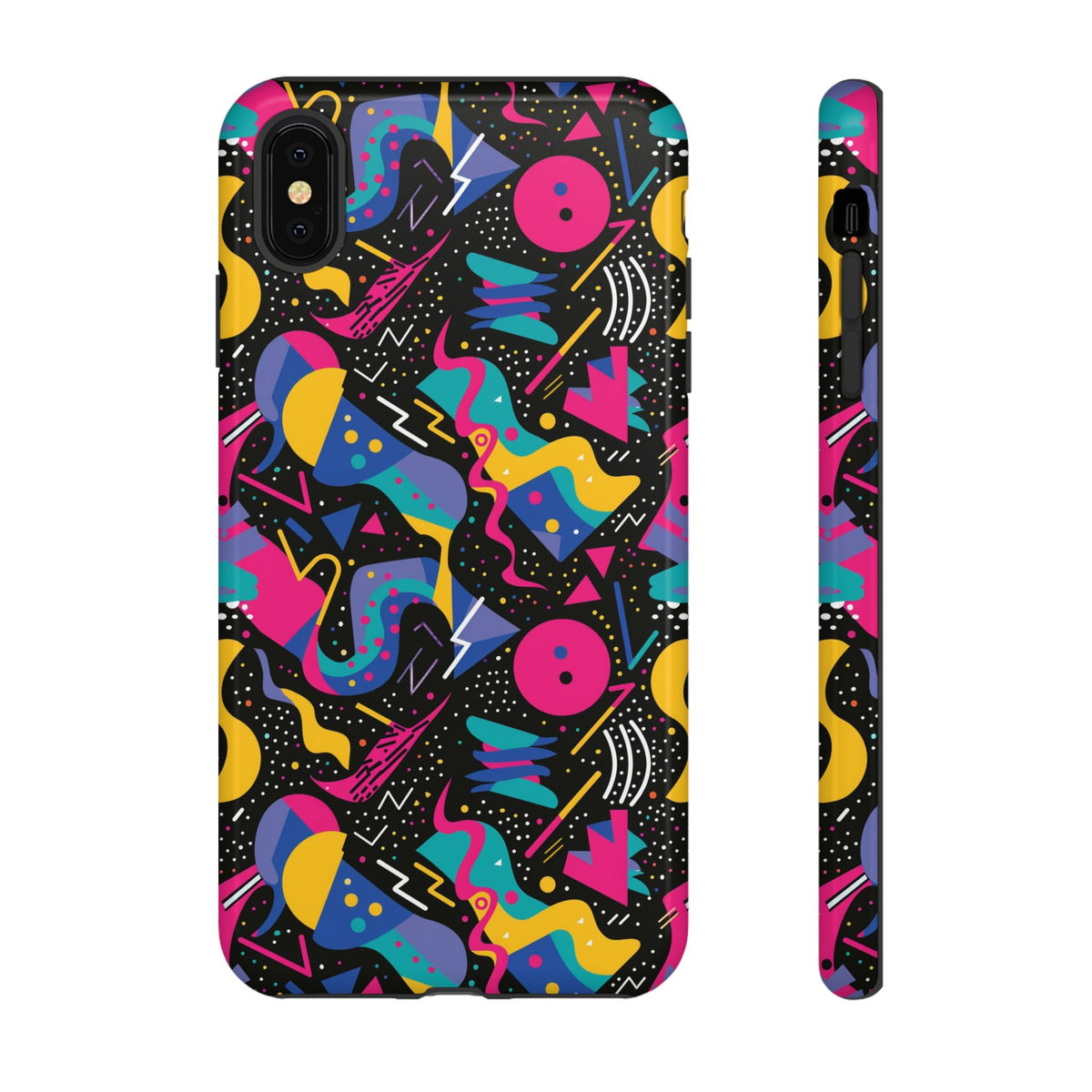 90s Themed Seamless Pattern Phone Case – Embrace Retro Style and Protection 302